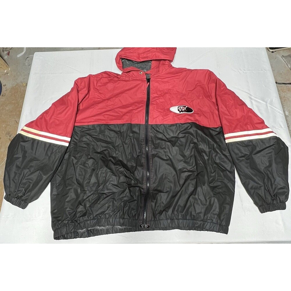 Vintage South Carolina GameCocks Windbreaker Thick Jacket By Essex XXXL 3XL